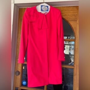 Ted baker London women’s pink coat ted size 4 US sz 10